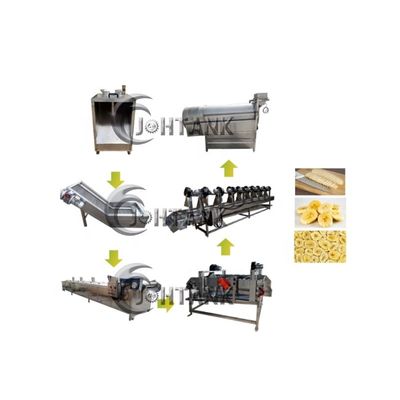소규모 전자동 감자튀김 기계 500kg/H