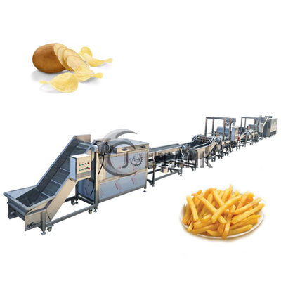 스낵 감자 칩 냉동 감자 튀김 공정 라인 500kg/hr