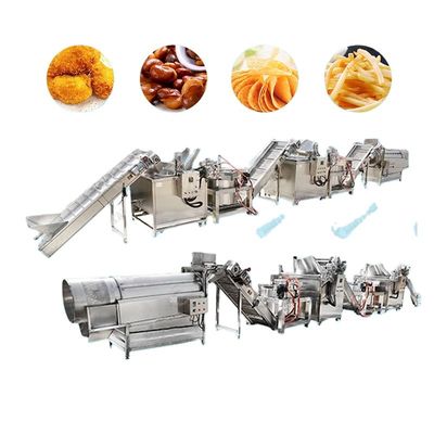 1000kg/H 감자 튀김 제조 기계 완전 자동