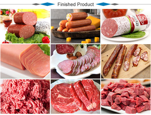 산업적 햄 통큰소시지 생산 라인 큰 용량 500 kg/H