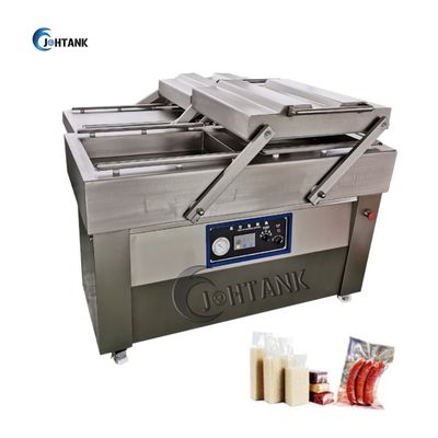 음식 야채 밥 듀얼 챔버 진공 실러 기계 1.5KW