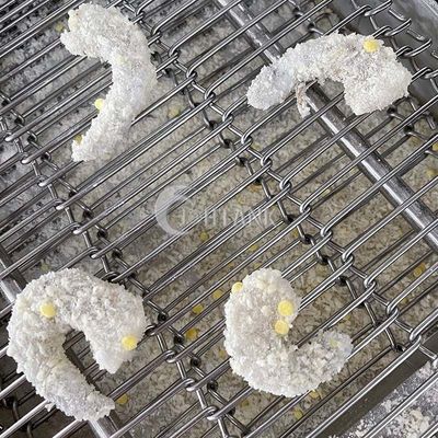 고기 완자 닭고기류 더블 벨트 연속적인 튀김 기계 Sus304 1000 kg/H